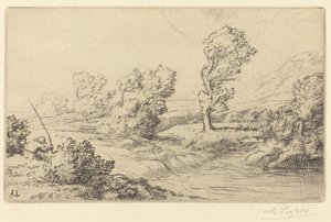 Ufer der Marne Bord de la Marne von Alphonse Legros