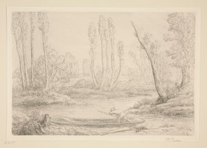 Ufer der Somme bei d von Alphonse Legros