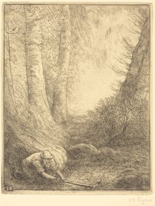 Grasverbrennung von Alphonse Legros