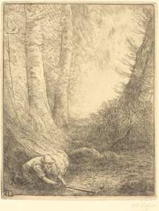 Grasbrennen von Alphonse Legros