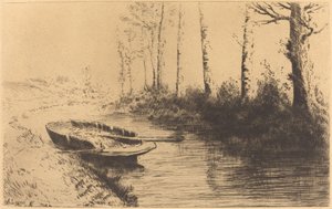 Kanal im Morgenlicht Le canal: Effet du matin von Alphonse Legros