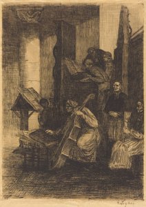 Chor in einer spanischen Kirche von Alphonse Legros