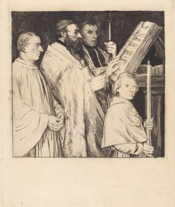 Choristen, 1. Platte Le lutrin von Alphonse Legros