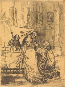 Kommunion in der Kirche Saint Medard von Alphonse Legros