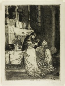 Kommunion in der Kirche von St. Médard