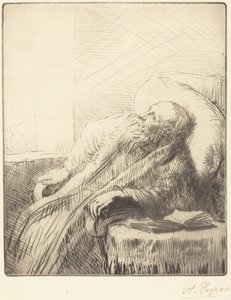 Der Genesende (Le convalescent) von Alphonse Legros