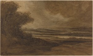 Landschaft von Burgund von Alphonse Legros