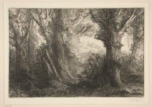 Im Wald von Conteville von Alphonse Legros