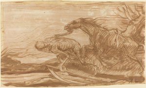 Der Tod und sein Pferd von Alphonse Legros
