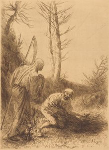 Der Tod und der Holzfäller, 2. Platte von Alphonse Legros