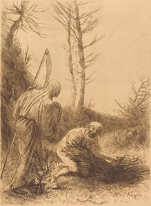 Der Tod und der Holzfäller, 2. Platte Le mort et le bucheron
