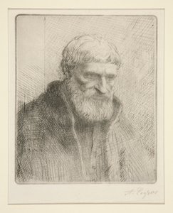 Studie eines alten Mannes von Alphonse Legros