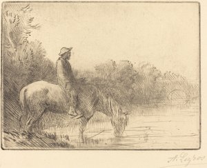 Durchqueren eines Flusses von Alphonse Legros
