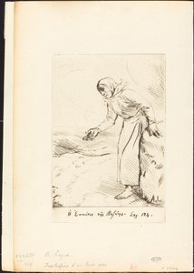 Frontispiz Die Bettlerin von Veze von Alphonse Legros
