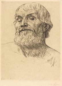 Kopf eines Mannes von Alphonse Legros