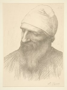 Kopf eines Mannes von Alphonse Legros