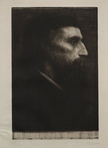Kopf eines Mannes von Alphonse Legros