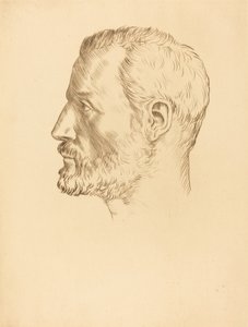 Kopf eines Mannes von Alphonse Legros