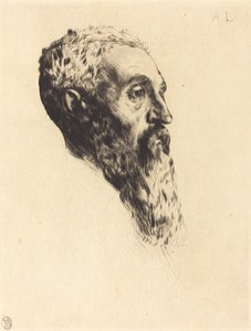 Kopf eines Modells Tête de modèle von Alphonse Legros