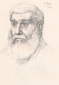 Kopf eines Bauern von Alphonse Legros