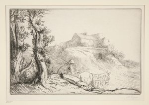 Der Bauernhof auf dem Hügel von Alphonse Legros