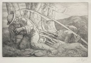 Der Tod und der Holzfäller, 5. Platte von Alphonse Legros