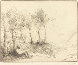 Landschaft von Alphonse Legros