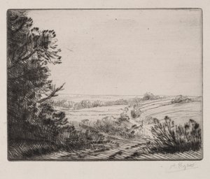 Landschaft von Alphonse Legros