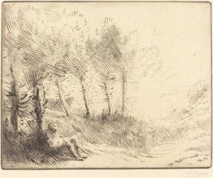 Landschaft von Alphonse Legros