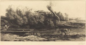 Landschaft mit Boot, 2. Platte (Paysage au bateau)