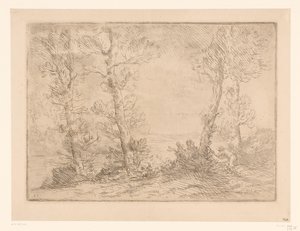 Landschaft mit Fischer