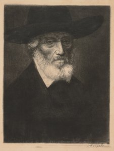 Großes Porträt von Thomas Carlyle von Alphonse Legros