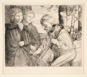 Le Joueur de Voile von Alphonse Legros