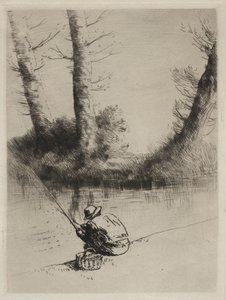Le Pêcheur à la Ligne von Alphonse Legros