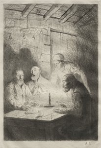 Das Abendessen bei Misère von Alphonse Legros