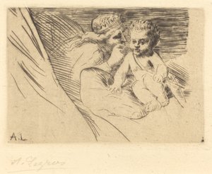 Mab und Cupido von Alphonse Legros