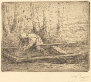 Mann in Punt von Alphonse Legros