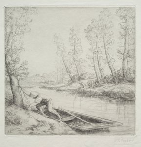 Morgen am Fluss von Alphonse Legros
