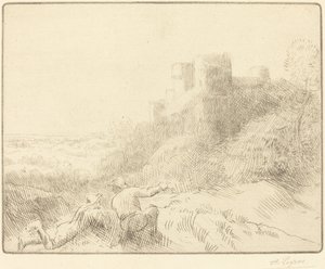 Altes Schloss (Un vieux chateau) von Alphonse Legros