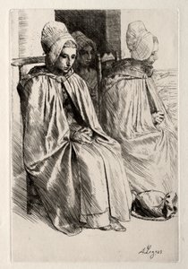 Bäuerin in der Nähe von Boulogne von Alphonse Legros