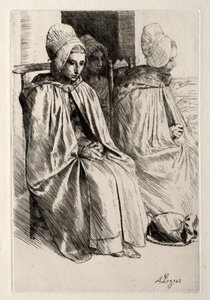 Bäuerin in der Nähe von Boulogne von Alphonse Legros