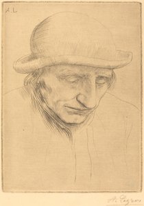 Bauer mit rundem Hut von Alphonse Legros