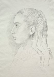 Porträt von Fräulein Nora E. Legros von Alphonse Legros