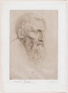 Porträt von Auguste Rodin von Alphonse Legros