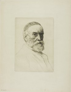 Porträt von G. F. Watts von Alphonse Legros