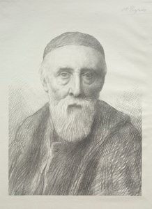 Porträt von George Frederic Watts, 2. Platte von Alphonse Legros