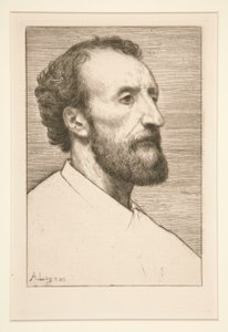 Porträt von Jules Dalou von Alphonse Legros