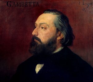 Porträt von Leon Gambetta (1838-1882), französischer Politiker von Alphonse Legros