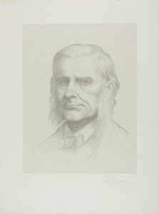 Porträt von Professor Huxley von Alphonse Legros