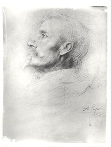 Porträt von Walter Crane (1845-1915) von Alphonse Legros
